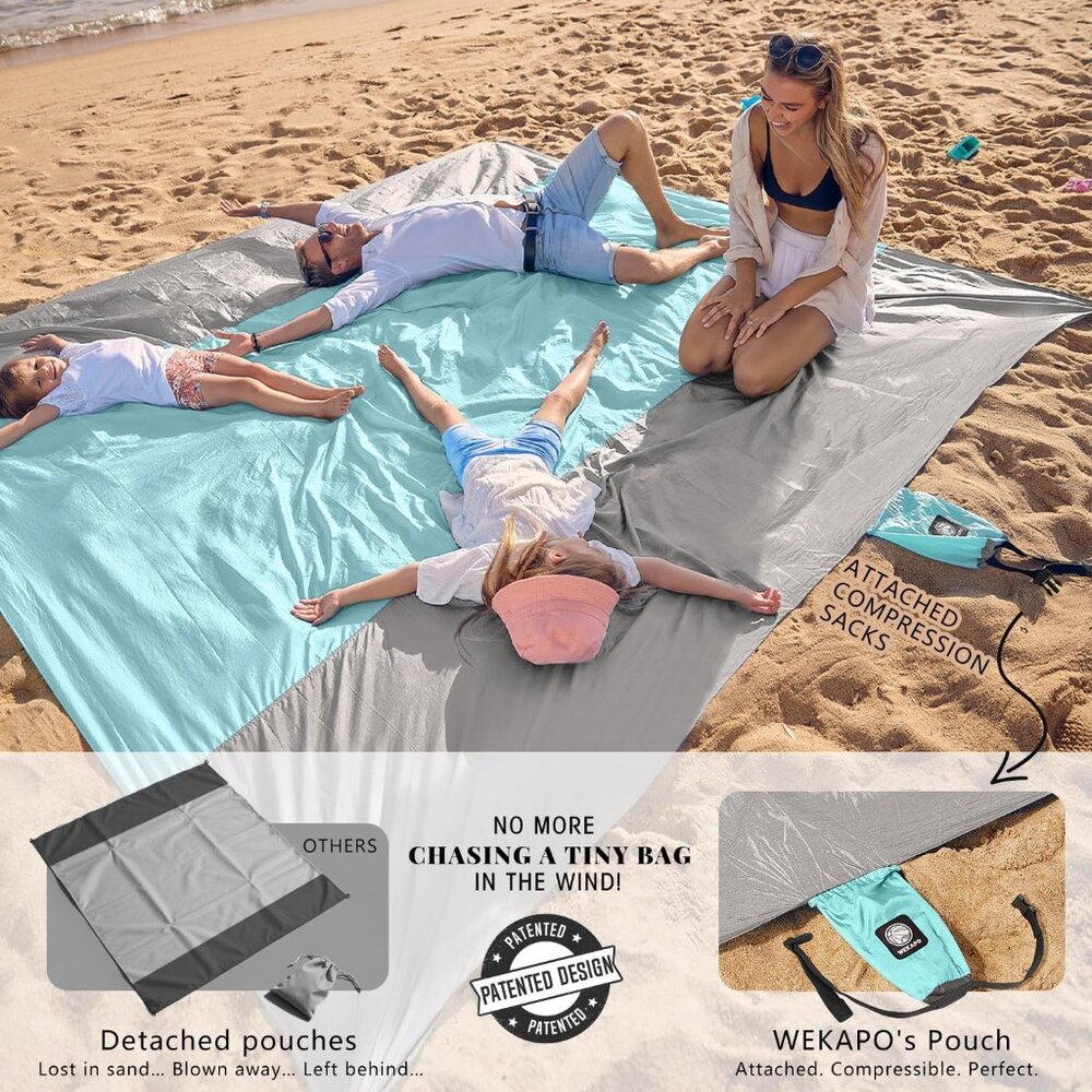 Durable Sandproof Beach Mat - Waterproof, Quick D… - image 3